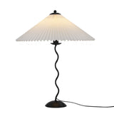 Pleated Table Lamp  Scandinavian Design With Curved Metal Base - Product detail 16