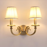 Classic Wall Sconce  Brushed Gold Pleated Shade - Product detail 13