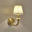 Classic Wall Sconce  Brushed Gold Pleated Shade - Product detail 16