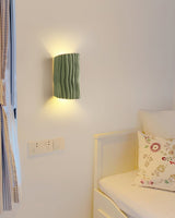 Modern Resin Wall Light  Pleated Design with Warm Glow - Product detail 5