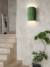 Modern Resin Wall Light  Pleated Design with Warm Glow - Product detail 7