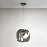 Modern Glass Pendant Light  Smoked Cube Design - Product detail 29