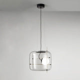 Modern Glass Pendant Light  Smoked Cube Design - Product detail 30