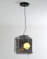 Modern Glass Pendant Light  Smoked Cube Design - Product detail 21