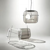 Modern Glass Pendant Light  Smoked Cube Design - Product detail 22