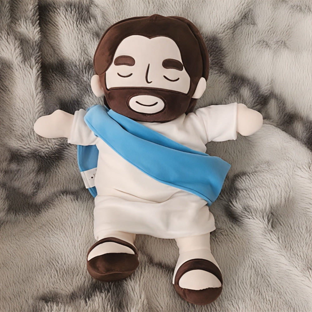 Interactive Breathing Plush Toy  Religious Sleep Aid with Light and Music - Product detail 4