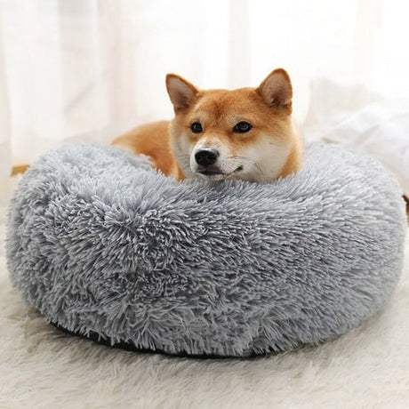 Plush Dog Bed  Round Orthopedic Design with Washable Cover - Product detail 9