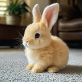 Pink Plush Bunny  Realistic Ultra-Soft Rabbit Toy - Product detail 6