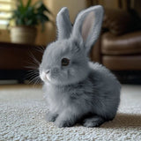 Pink Plush Bunny  Realistic Ultra-Soft Rabbit Toy - Product detail 8