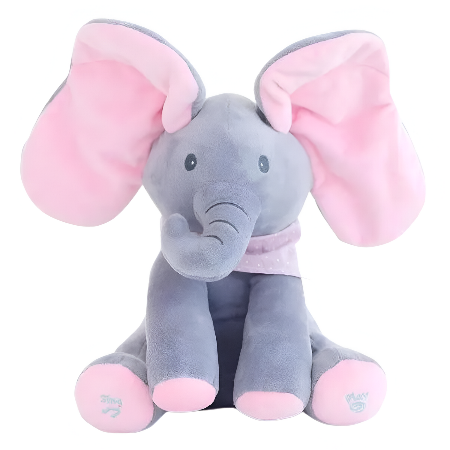 Interactive Musical Elephant  Soft Plush Baby Learning Toy - Product showcase