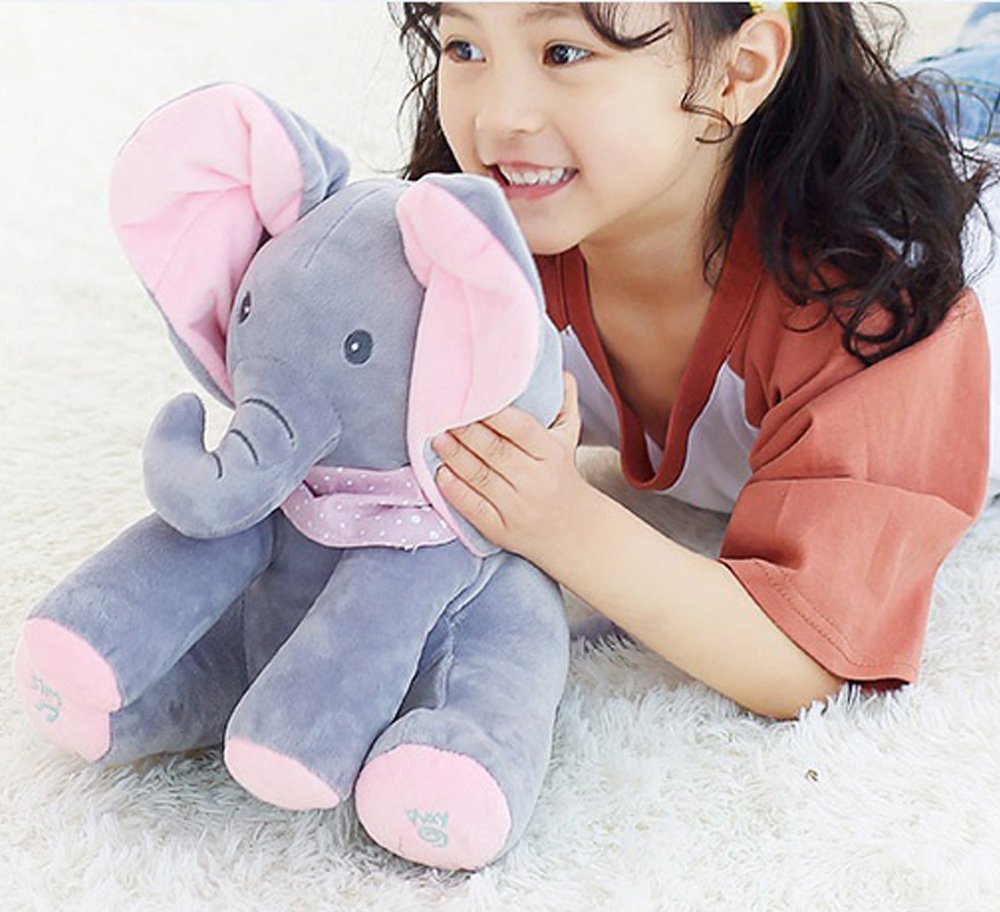 Interactive Musical Elephant  Soft Plush Baby Learning Toy - Detailed view
