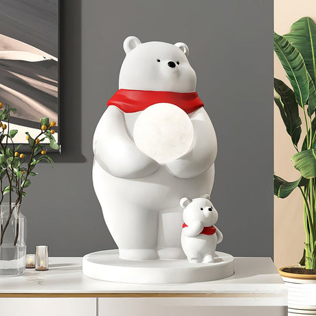 Kids Polar Bear Table Lamp  LED Night Light with Baby Bear Design - Product detail 16