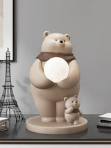 Kids Polar Bear Table Lamp  LED Night Light with Baby Bear Design - Product detail 9