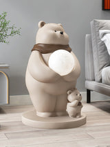 Kids Polar Bear Table Lamp  LED Night Light with Baby Bear Design - Product detail 10