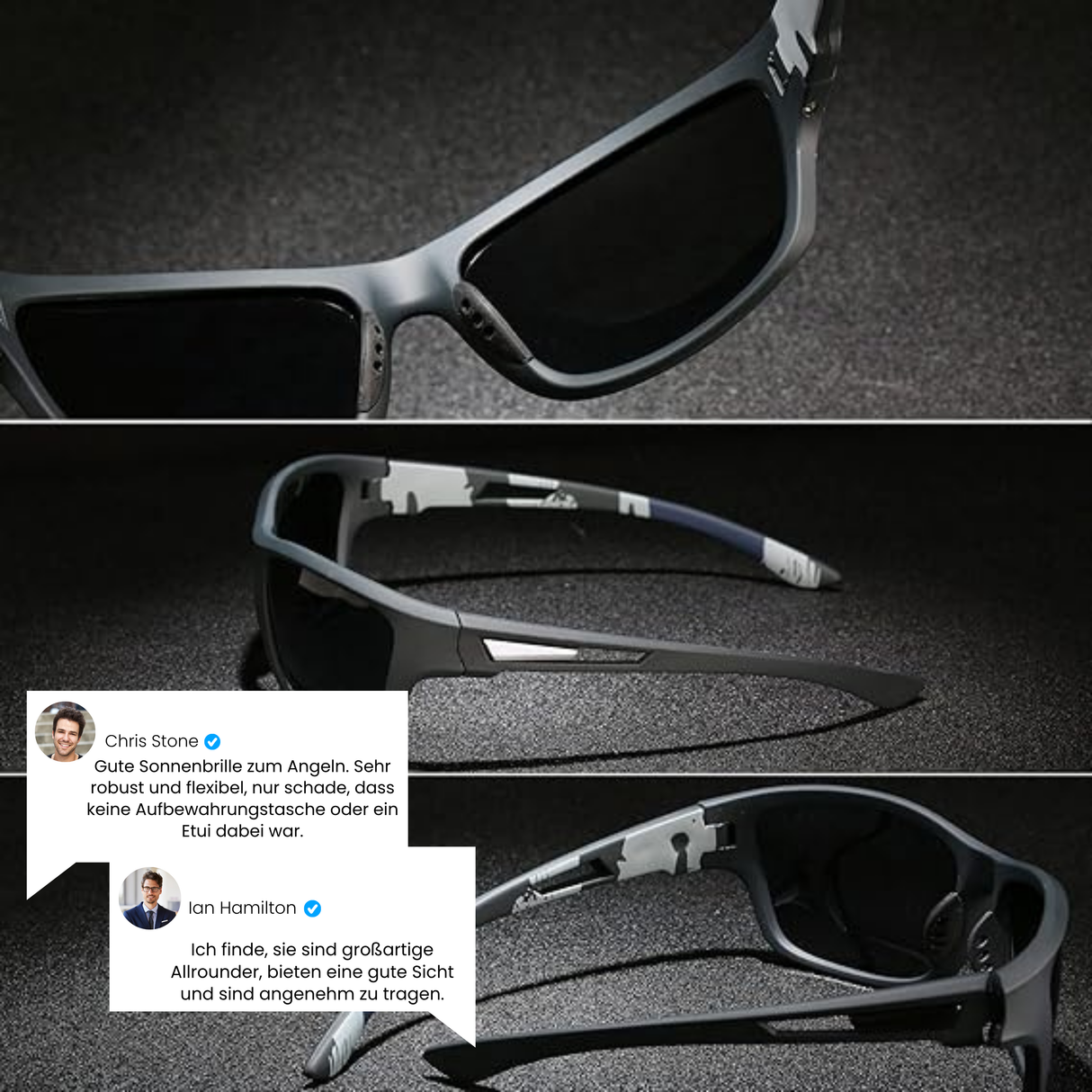 Sports Polarized Sunglasses  UV Protection With Scratch-Resistant Lenses - Product detail 9