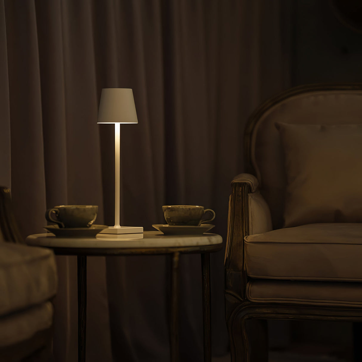 Modern LED Table Lamp  Gold Metal Touch Control Rechargeable - Product detail 20