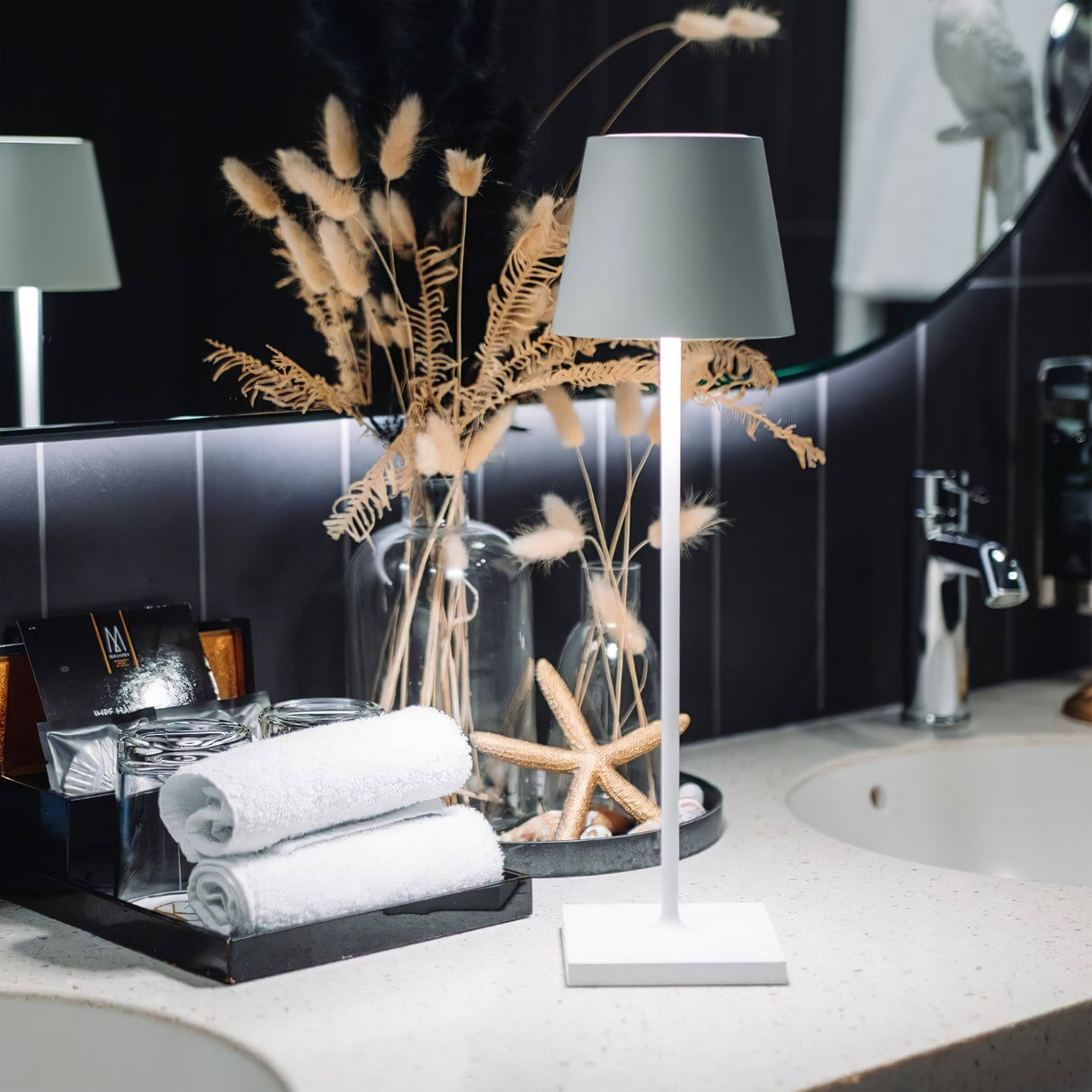 Modern LED Table Lamp  Gold Metal Touch Control Rechargeable - Product detail 21