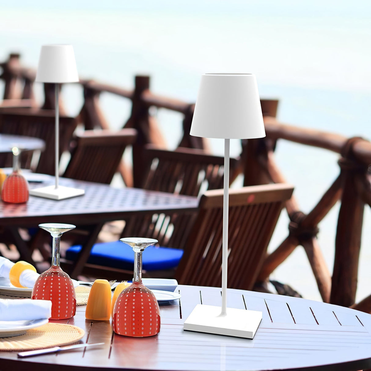 Modern LED Table Lamp  Gold Metal Touch Control Rechargeable - Product detail 28