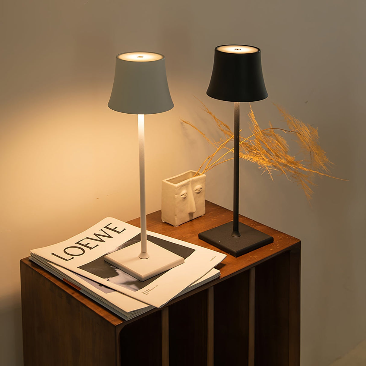 Modern LED Table Lamp  Gold Metal Touch Control Rechargeable - Product detail 4