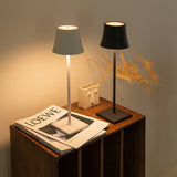 Modern LED Table Lamp  Gold Metal Touch Control Rechargeable - Product detail 4