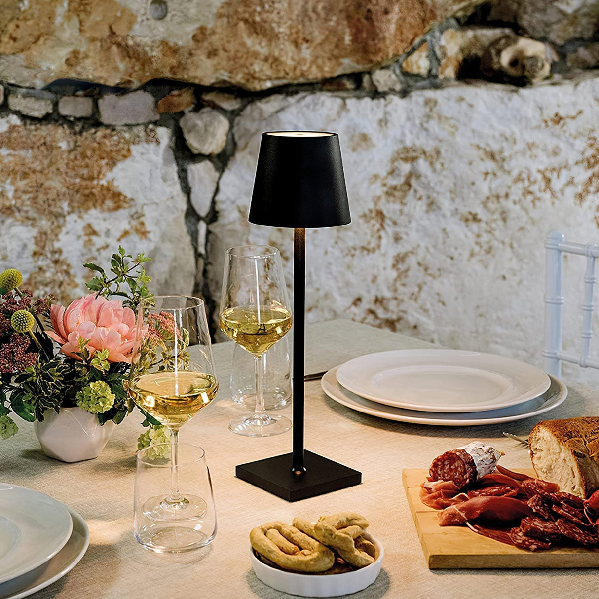 Modern LED Table Lamp  Gold Metal Touch Control Rechargeable - Product detail 32