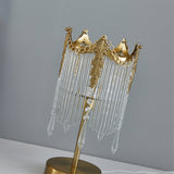 Crystal Table Lamp  Crown Design With Glass Pendants - Product detail 10