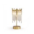 Crystal Table Lamp  Crown Design With Glass Pendants - Product detail 11