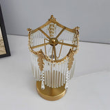 Crystal Table Lamp  Crown Design With Glass Pendants - Product detail 8