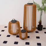 Modern Outdoor Table Lamp  Wood Slat Lantern Design - Product detail 21