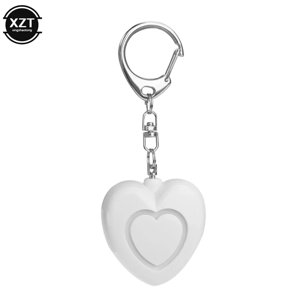 Personal Safety Alarm  Heart-Shaped LED Keychain with 130dB Alert - Detailed view
