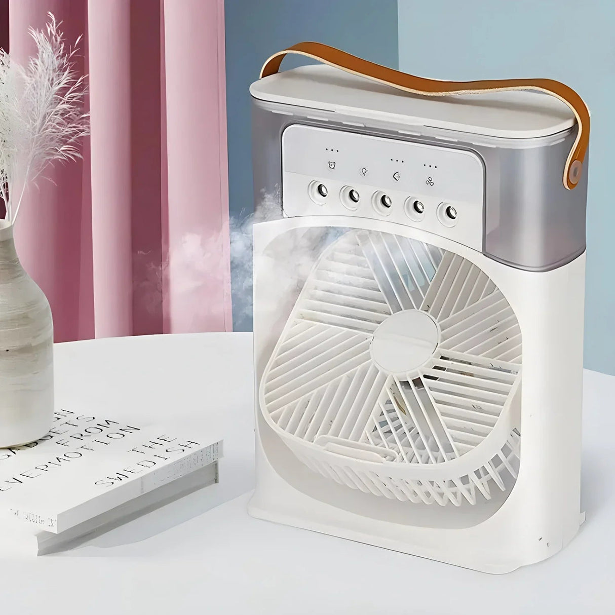 Smart Portable Air Cooler  3-in-1 Fan With LED Ambient Light - Product detail 6