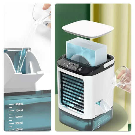 Portable Air Cooler  3-Speed Humidifier With LED Light - Product detail 5