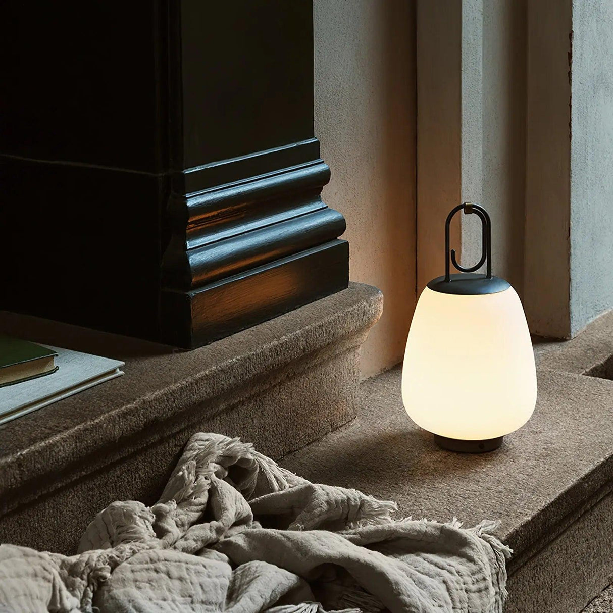 Portable Lantern Table Lamp  Japandi Style Glass Design - Product detail 23