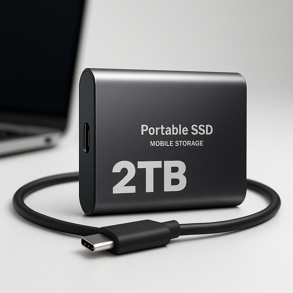 External SSD Drive  USB-C 2TB High-Speed Storage - Product showcase
