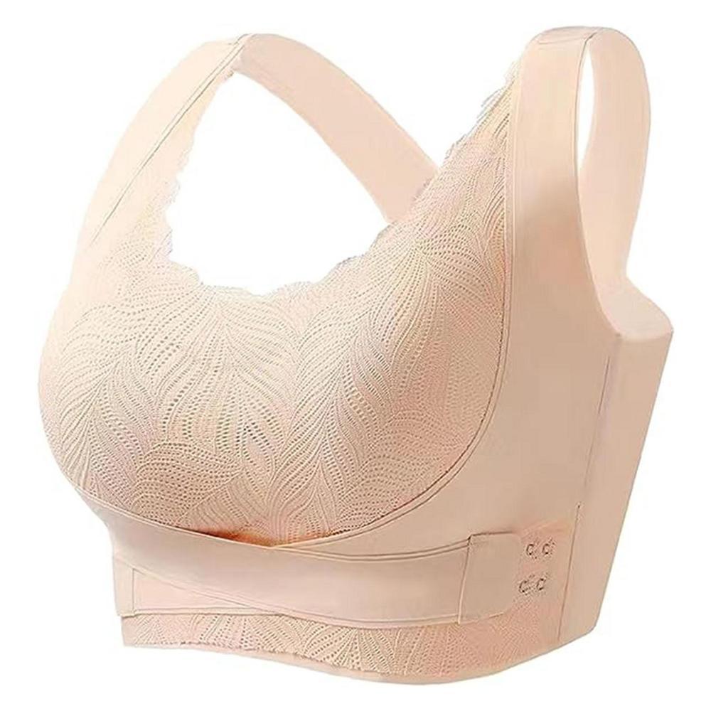 Wireless Support Bra  Embossed Leaf Pattern Design - Product detail 9