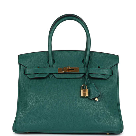 Classic Leather Tote Bag  Gold Hardware Lock Detail - Product detail 5
