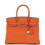 Classic Leather Tote Bag  Gold Hardware Lock Detail - Product detail 7