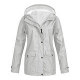 Waterproof Winter Jacket  Fleece Lined Hooded Raincoat - Product detail 7