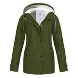 Waterproof Winter Jacket  Fleece Lined Hooded Raincoat - Product detail 13