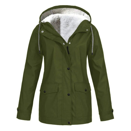 Waterproof Winter Jacket  Fleece Lined Hooded Raincoat - Product detail 13