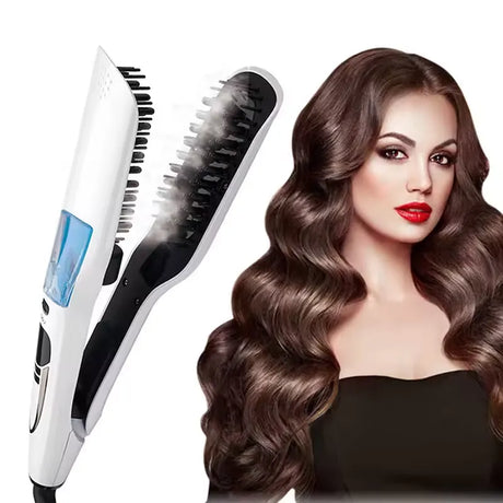 Professional Hair Straightening Brush  Steam Ionic Styling System - Product example