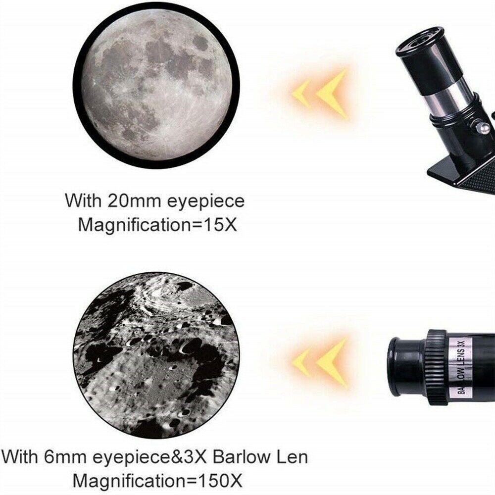 Astronomical Refracting Telescope  70mm Aperture with Phone Mount - Detailed view