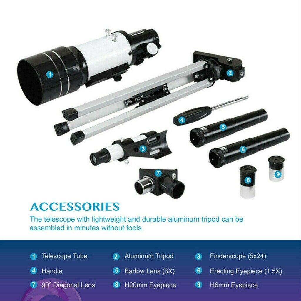 Astronomical Refracting Telescope  70mm Aperture with Phone Mount - Product detail 7