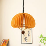 Modern Pendant Light  Orange Dome Slat Design - Product detail 7