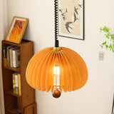Modern Pendant Light  Orange Dome Slat Design - Product detail 9