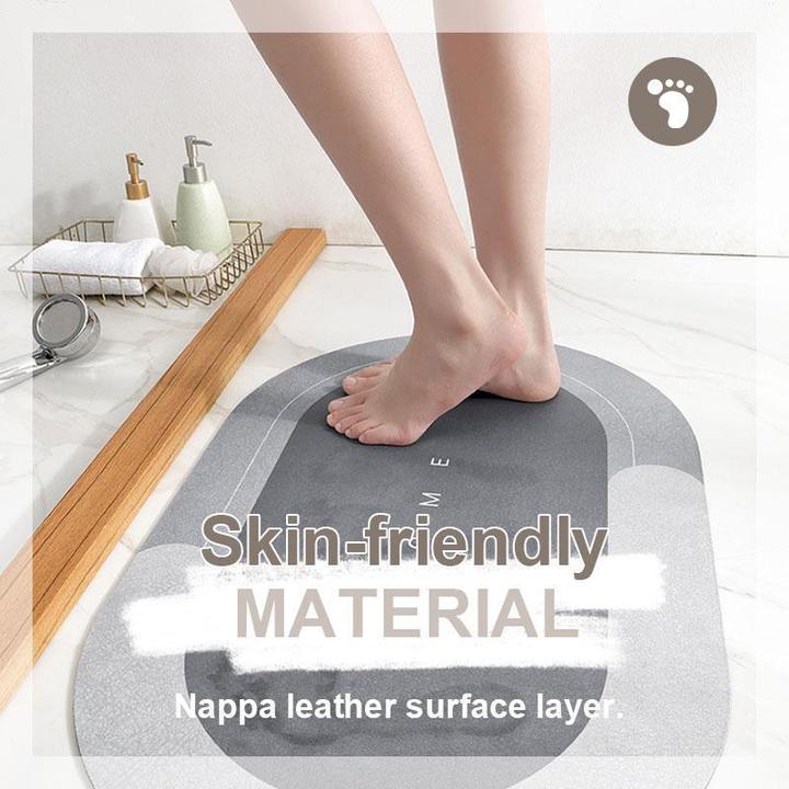 Modern Bath Mat  Fast-Drying Microfiber Surface - Detailed view