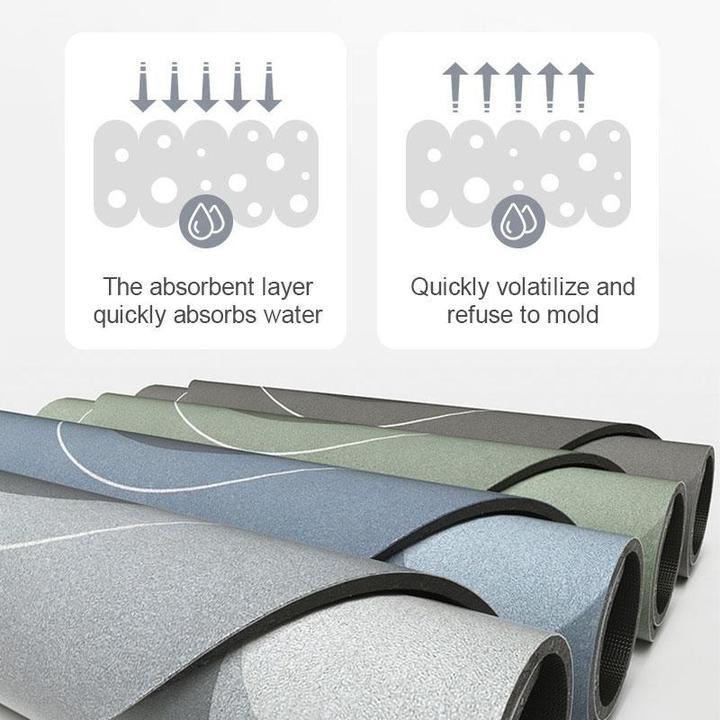 Modern Bath Mat  Fast-Drying Microfiber Surface - Product detail 4