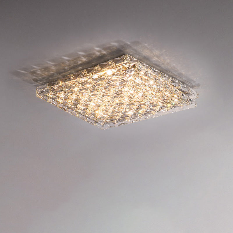 Crystal Ceiling Light  Modern Gold Rim Design - Product detail 41