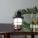 Vintage Railway Table Lamp  Metal Cage LED Lantern - Product detail 5
