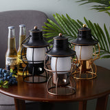 Vintage Railway Table Lamp  Metal Cage LED Lantern - Product example